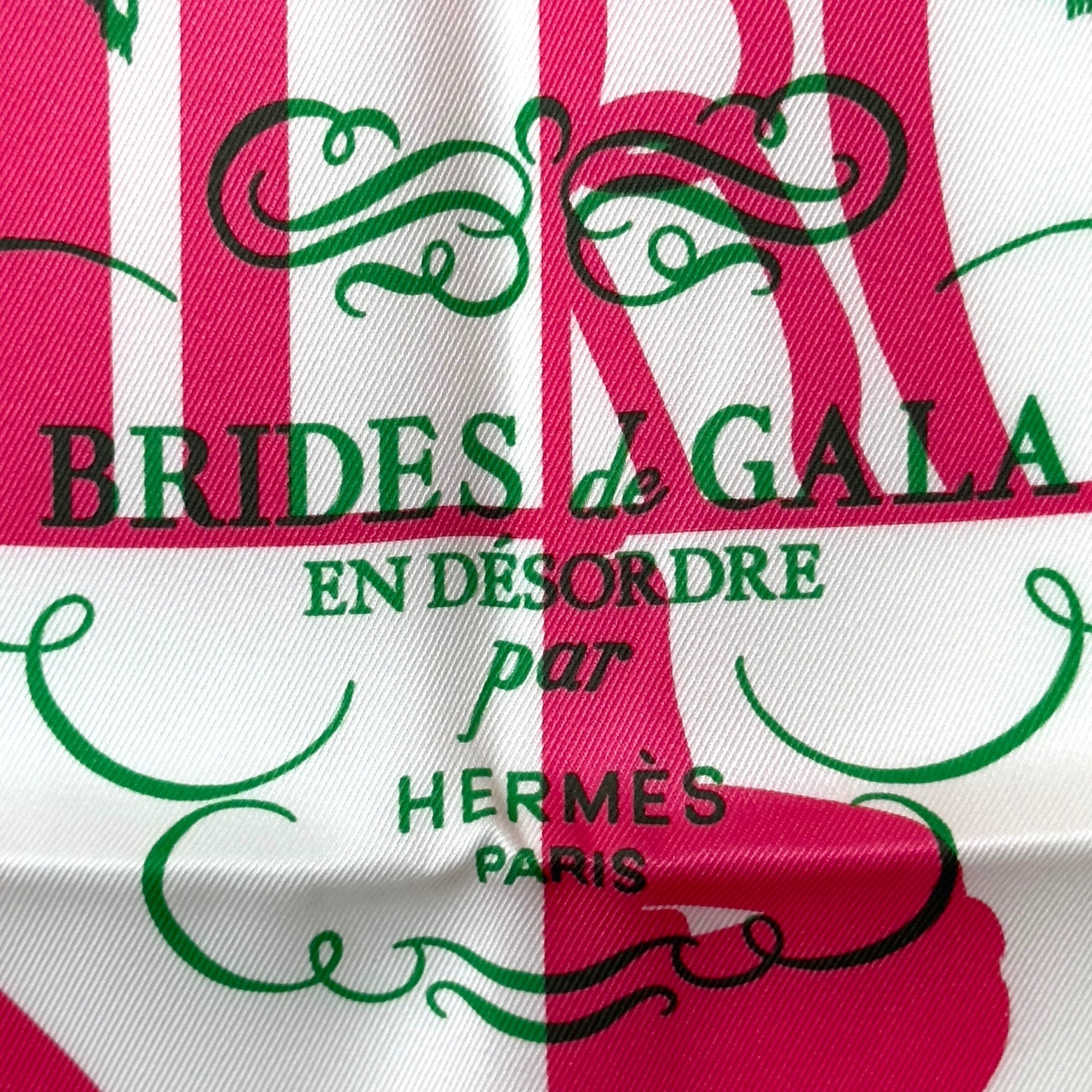 Brides de Gala en désordre - FOULARD HERMES 70 CM - Carré Society