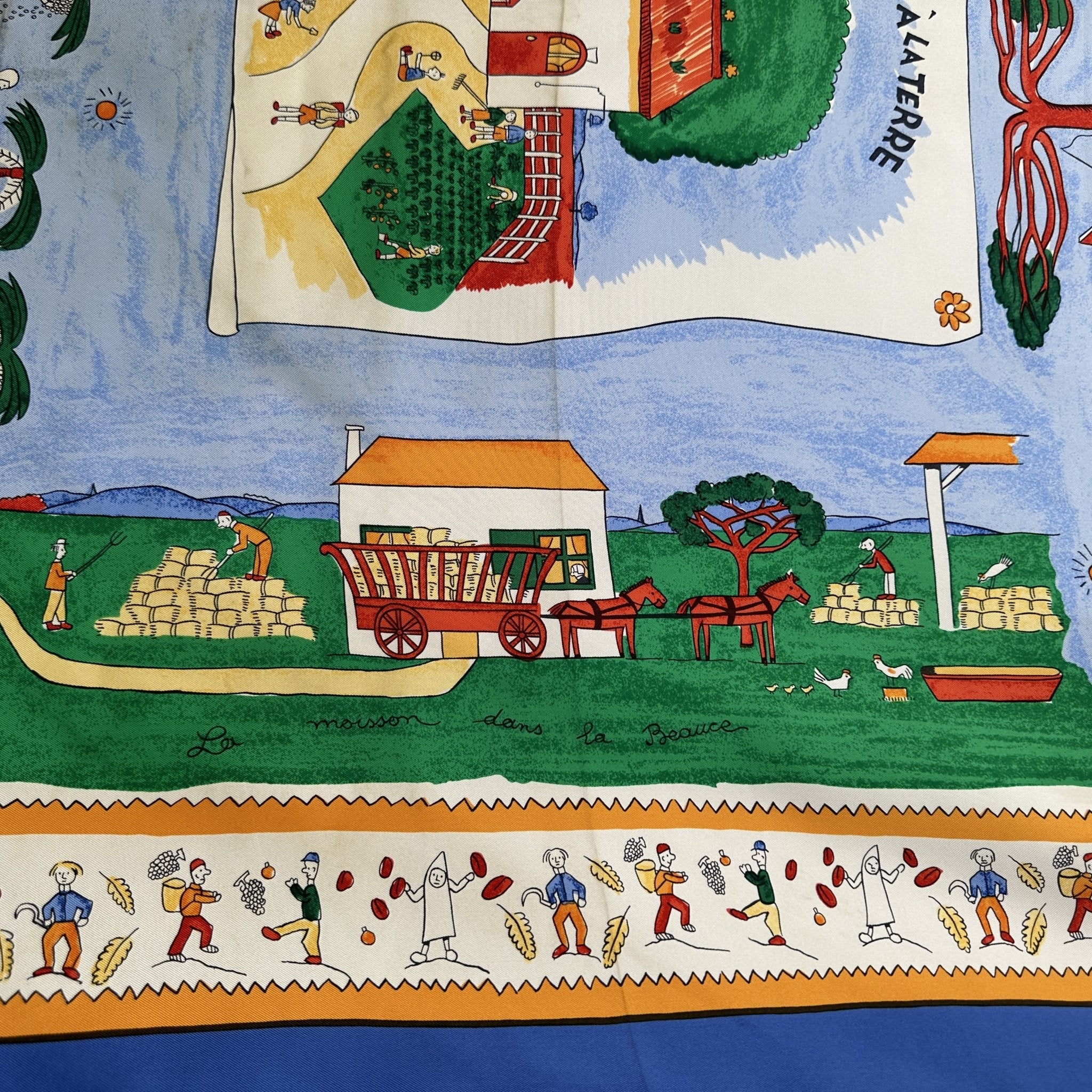 dessin de olivier dumas représentant la moisson