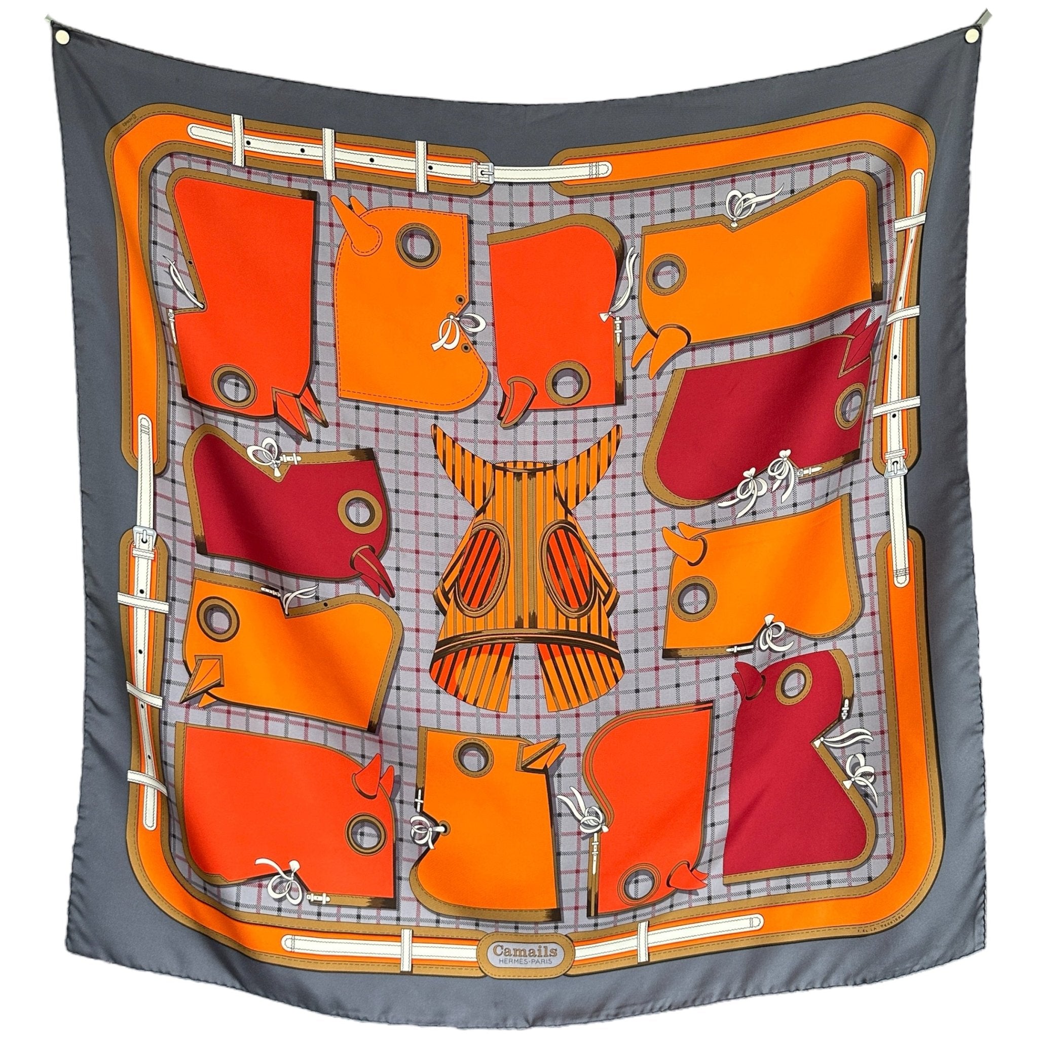 Camails - FOULARD HERMES 90CM - Carré Society