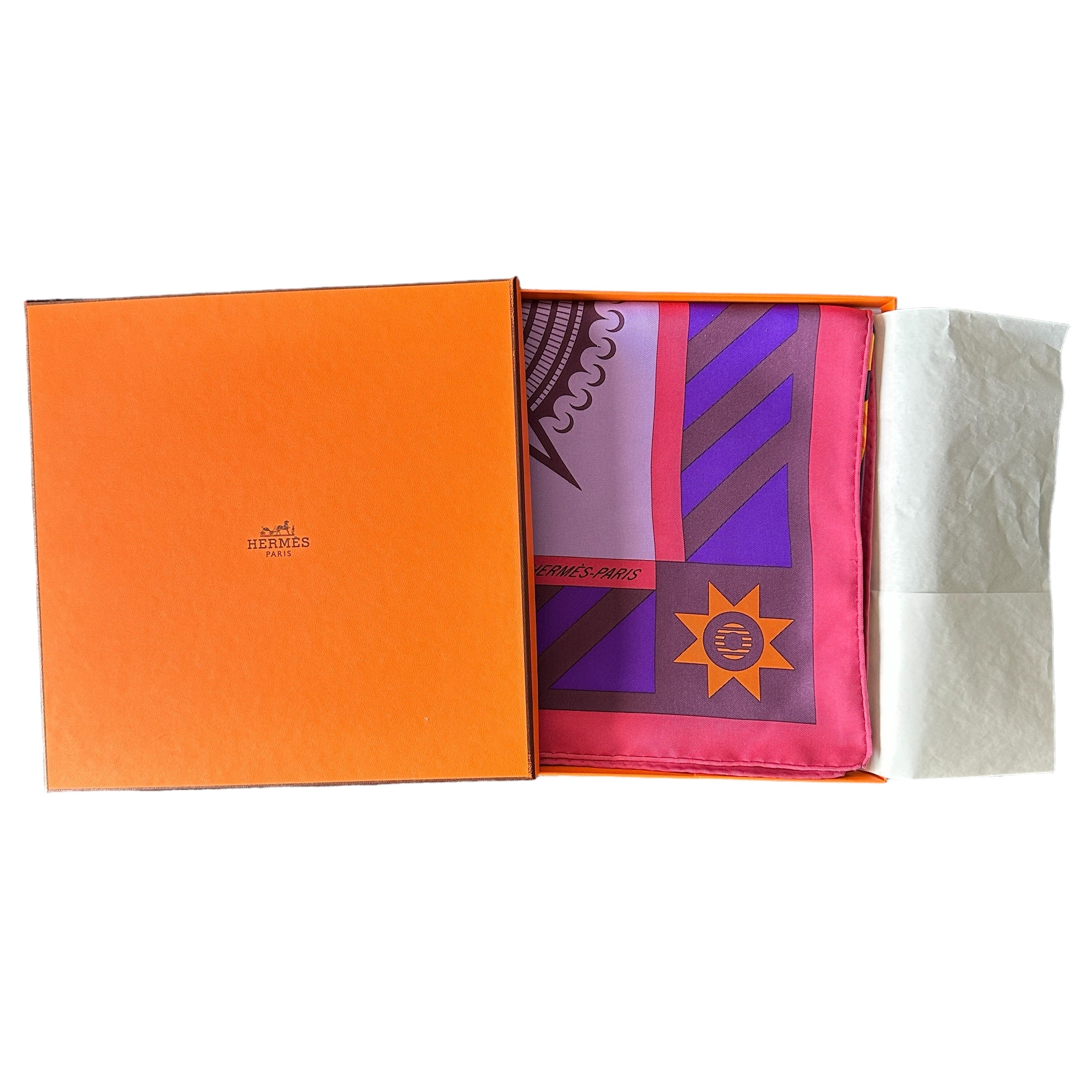 foulard-hermes-geometrie-cretoise-avec-boite