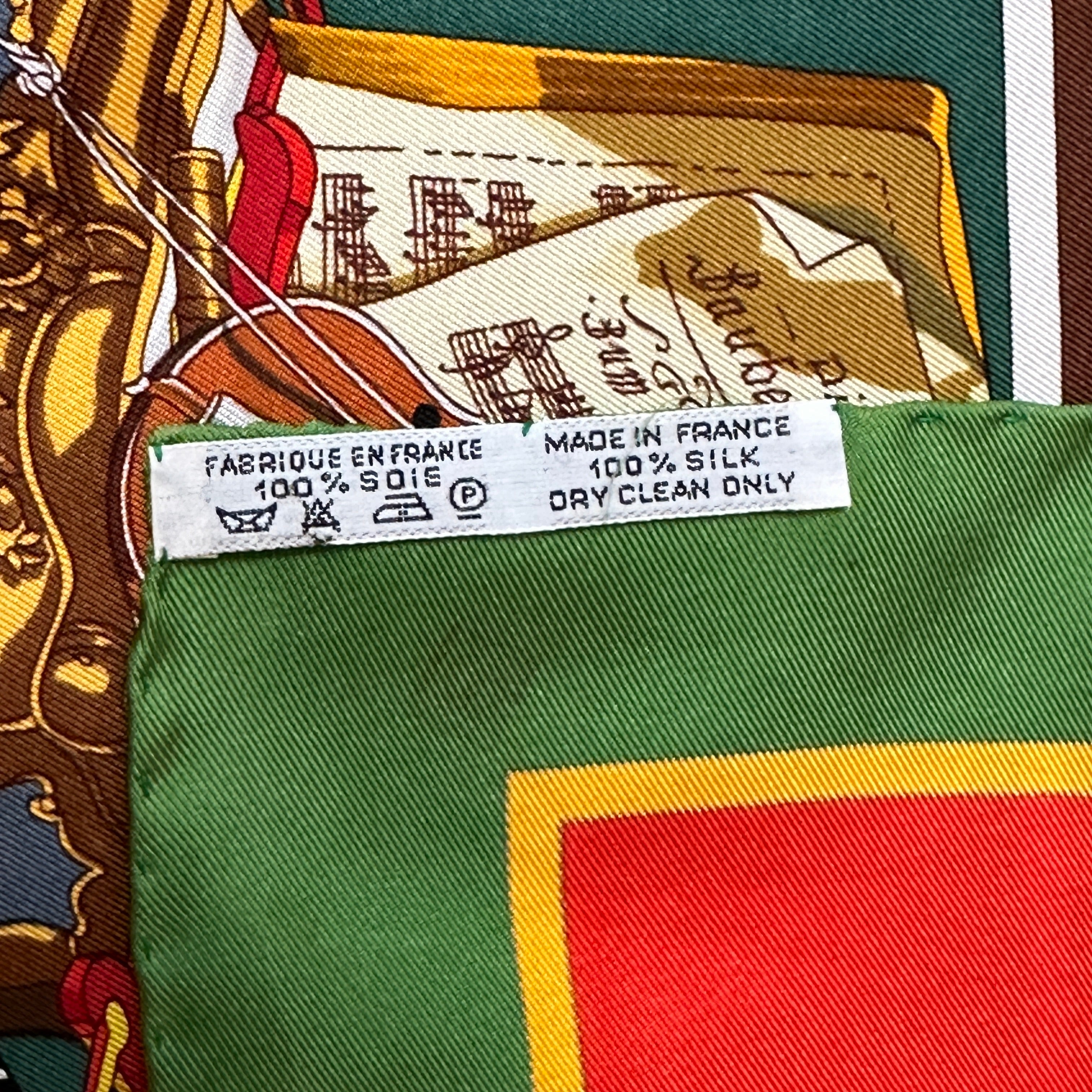 etiquette de composition 100% soie