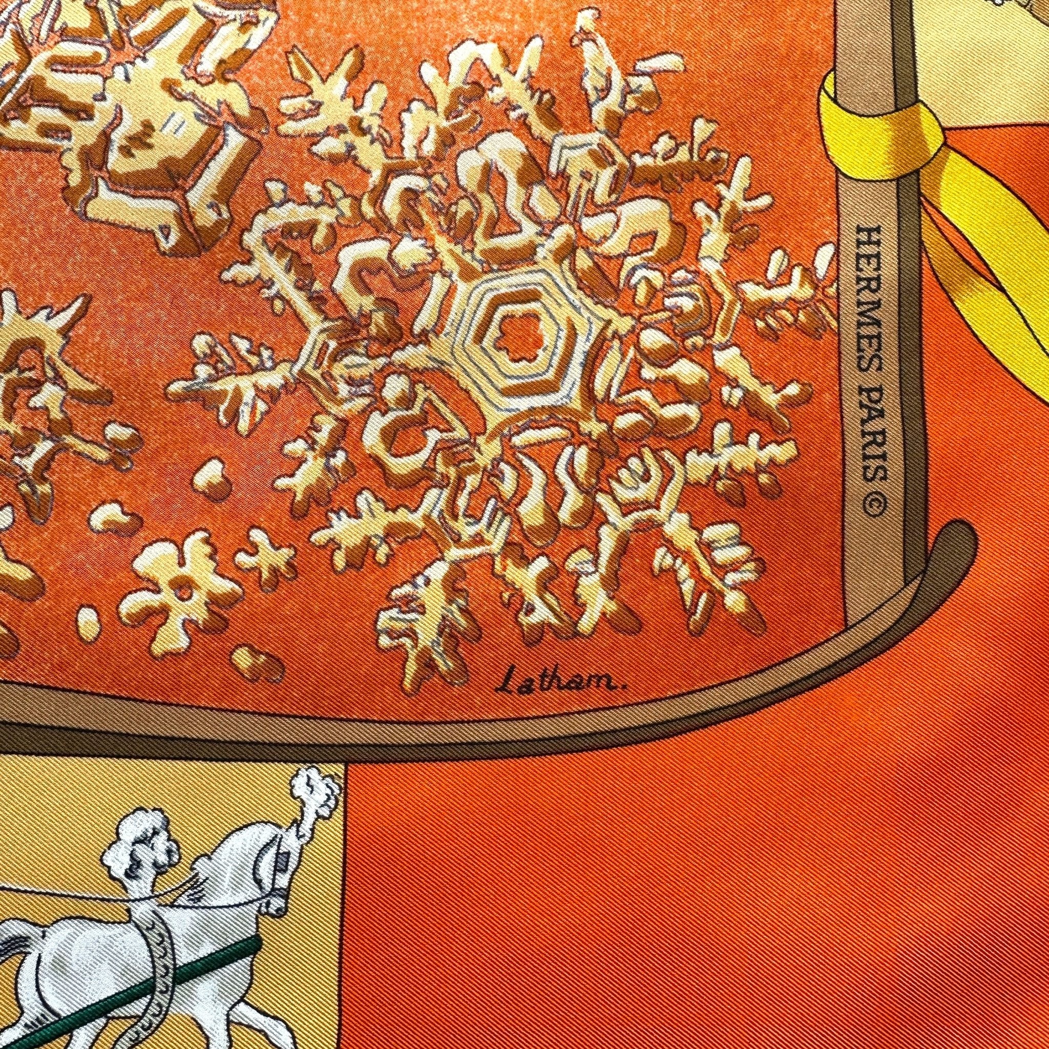 Signature de Caty Latham, dessinatrice du carré Neige d’antan