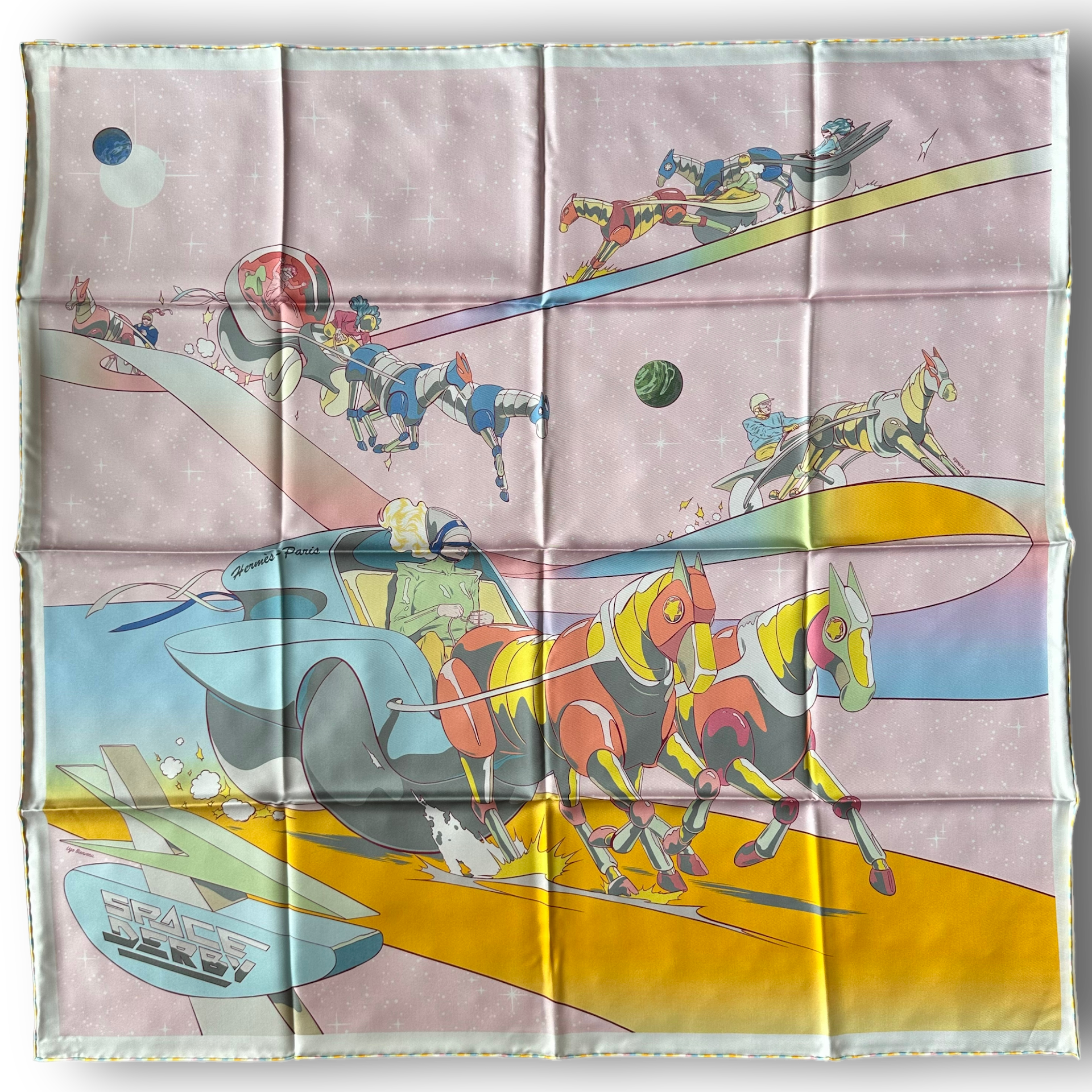 Space Derby - HERMES SCARF 90 cm