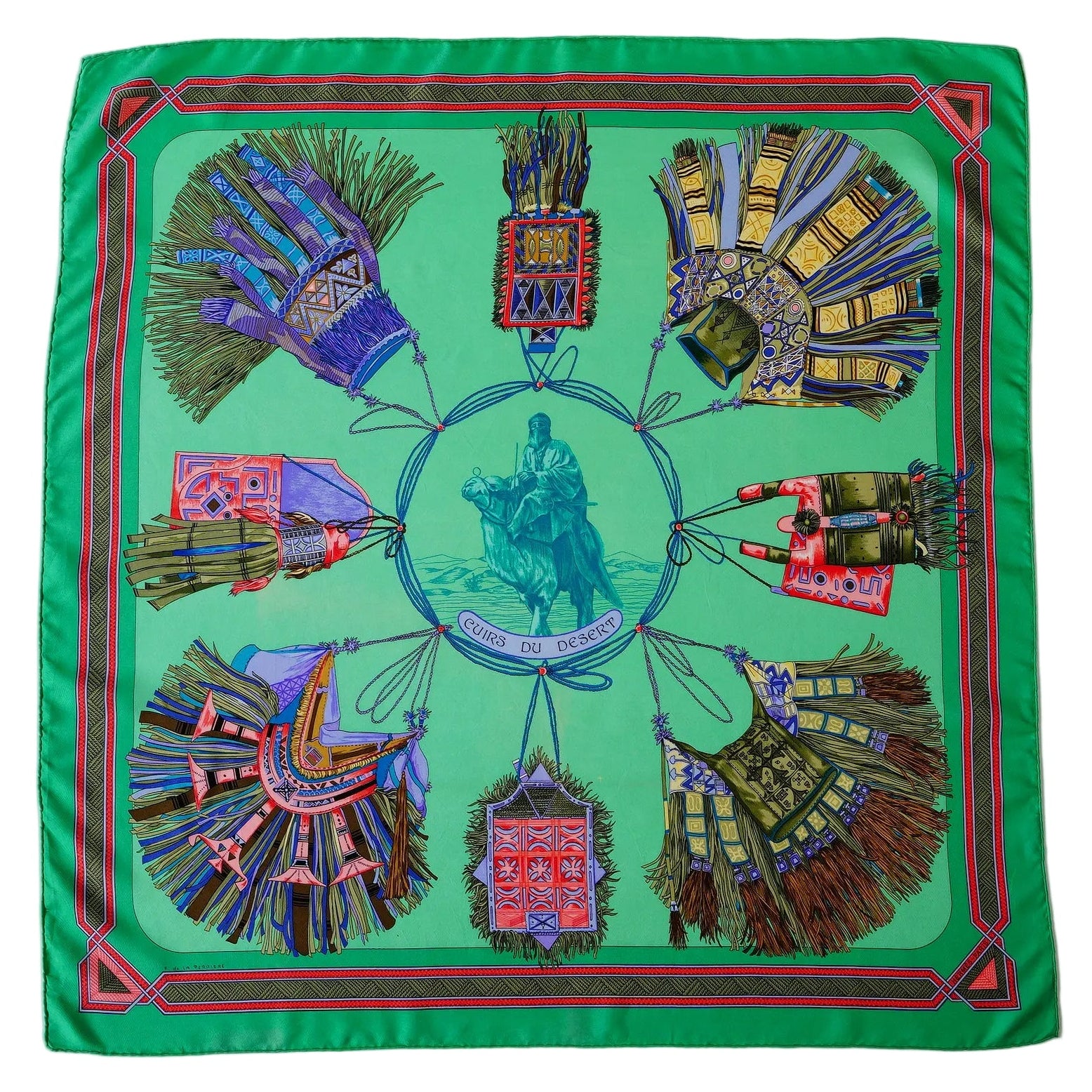 Carré Hermès - Cuirs du désert - Françoise de la Perrière