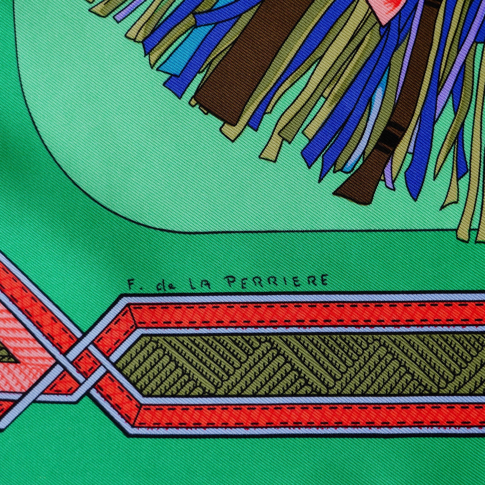 Carré Hermès - Cuirs du désert - Françoise de la Perrière